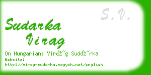sudarka virag business card